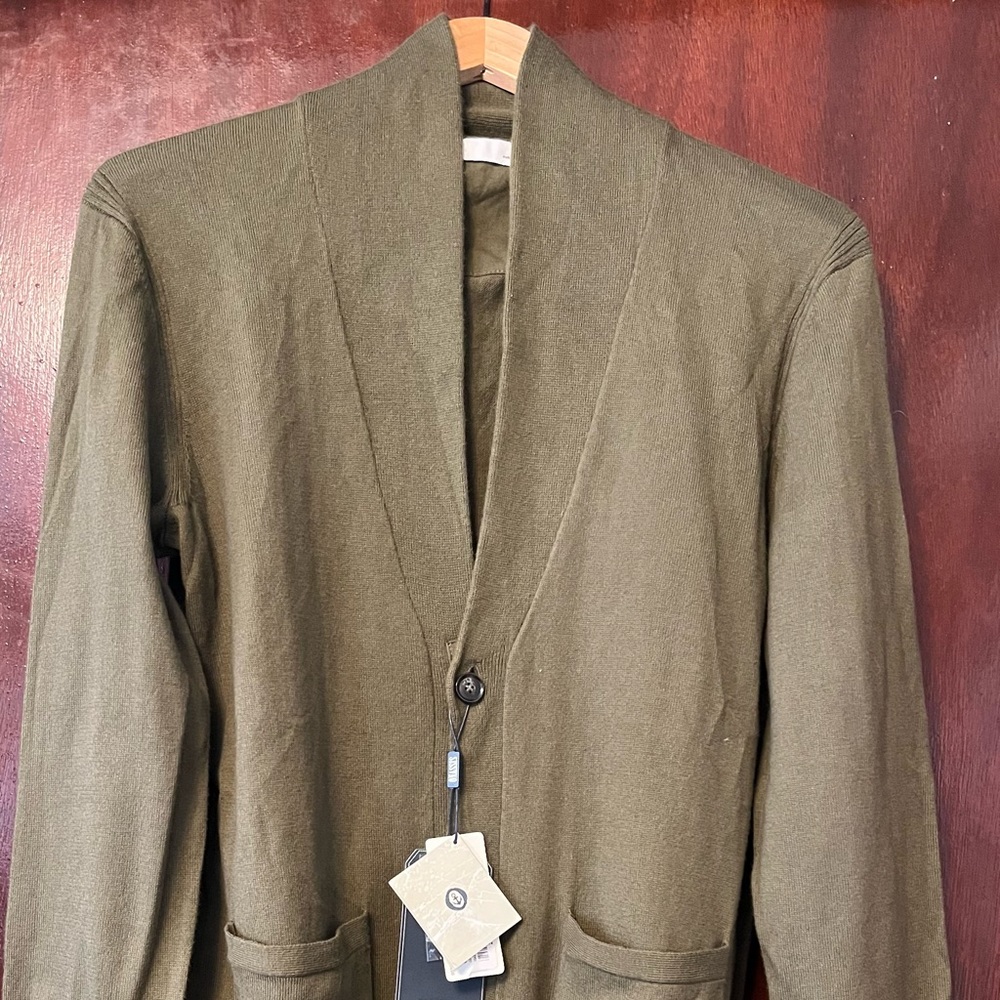 Men’s Olive Green Cardigan